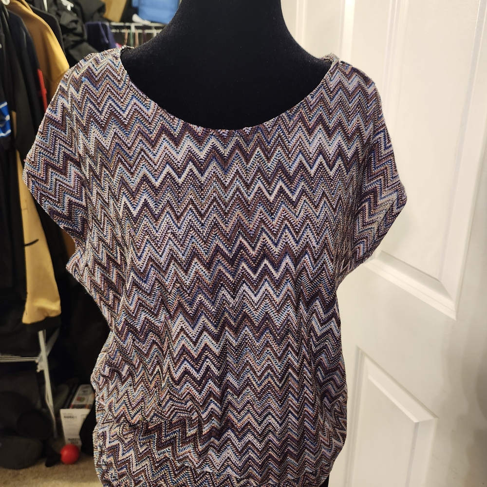 The Limited Multicolor Chevron Blouse